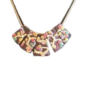 Chico's Double Strand Statement Necklace